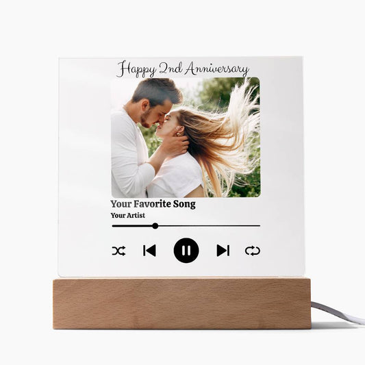 Personalized | Anniversary Song Player Acrylic Plaque