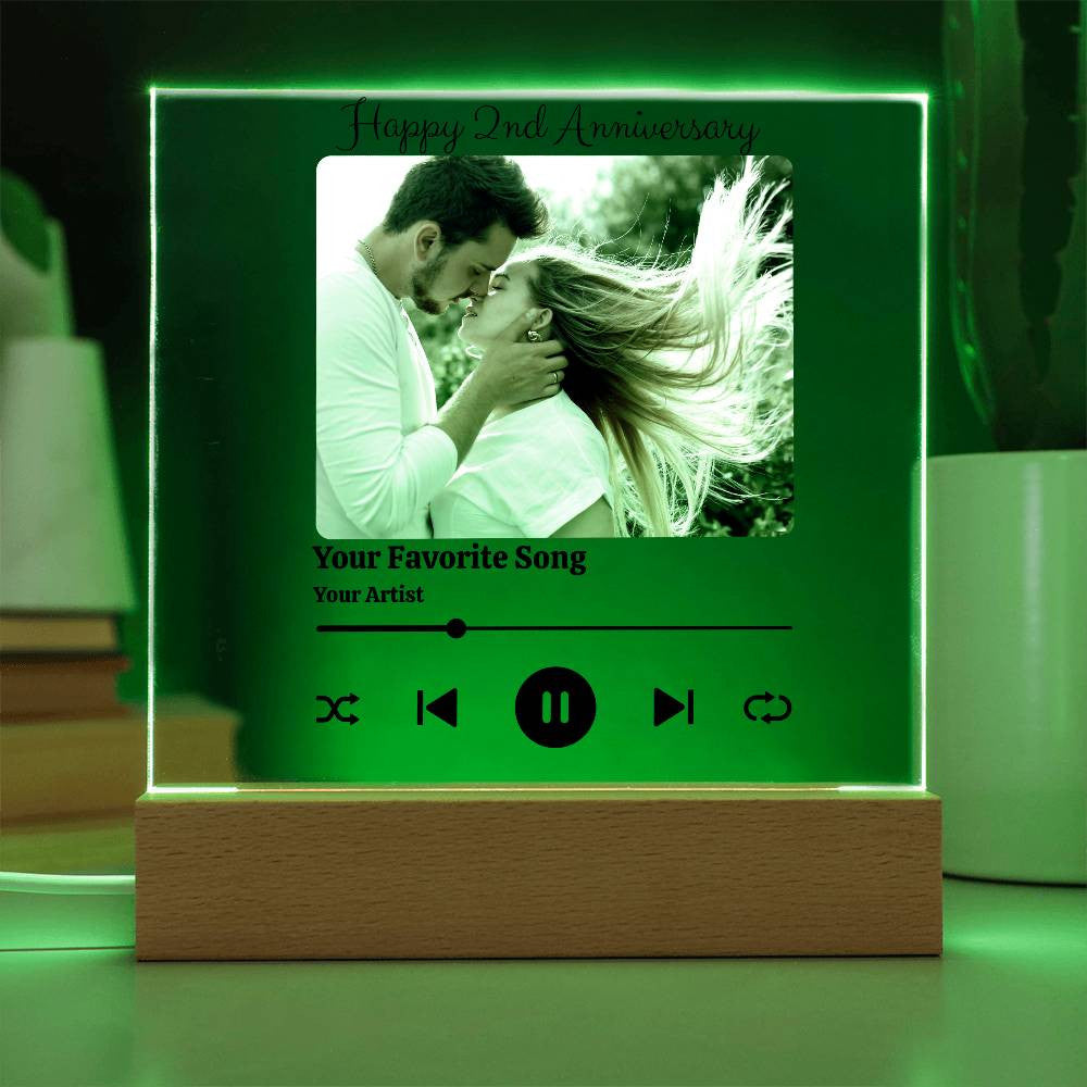 Personalized | Anniversary Song Player Acrylic Plaque