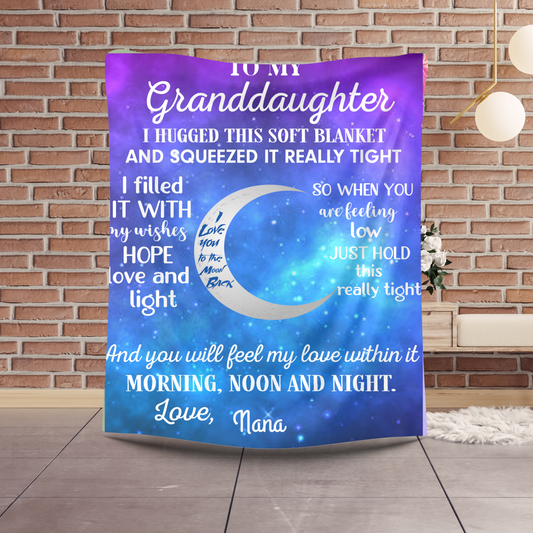 Personalized To My Granddaughter Blanket