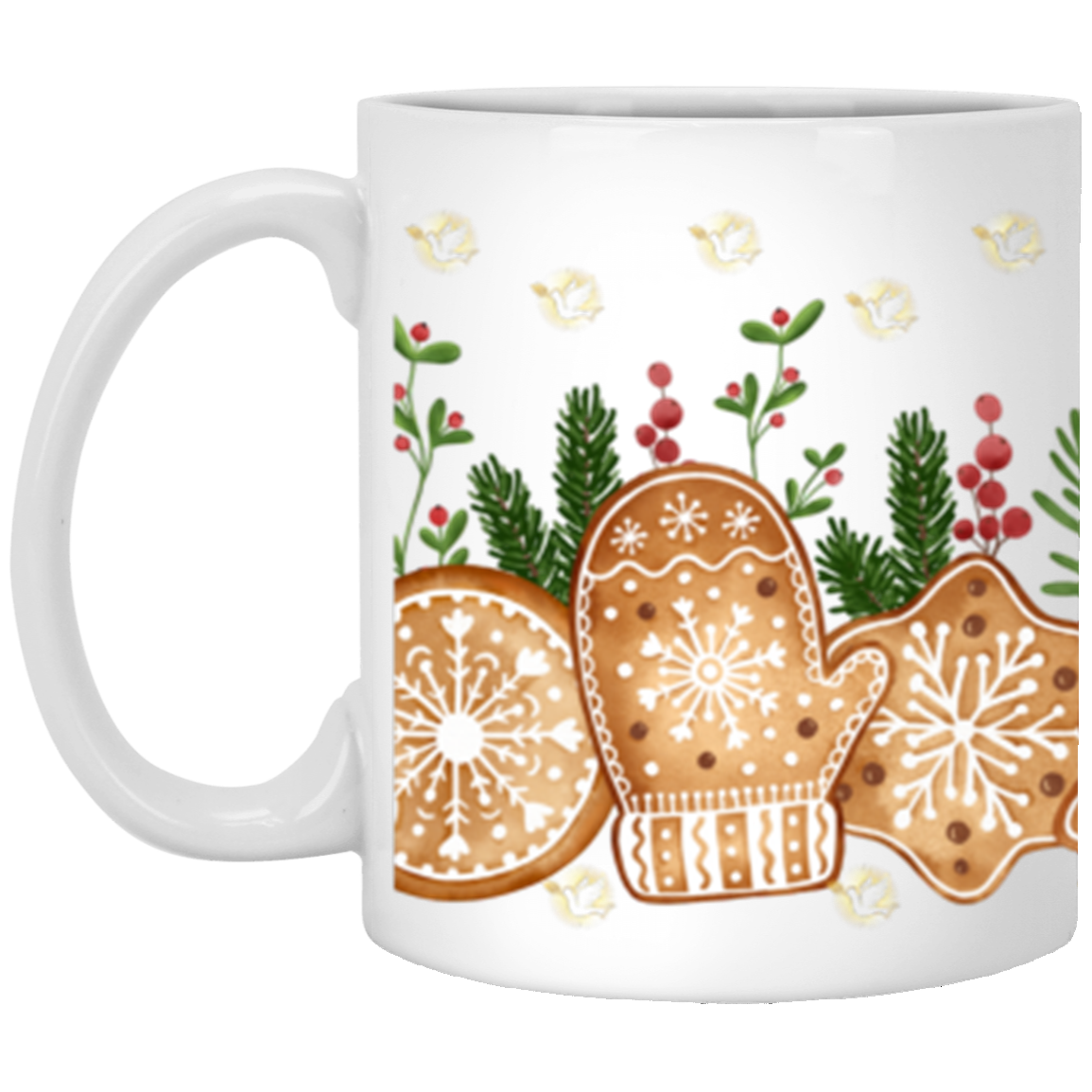 CHRISTMAS GINGERBREAD BORDER | 11OZ & 15OZ