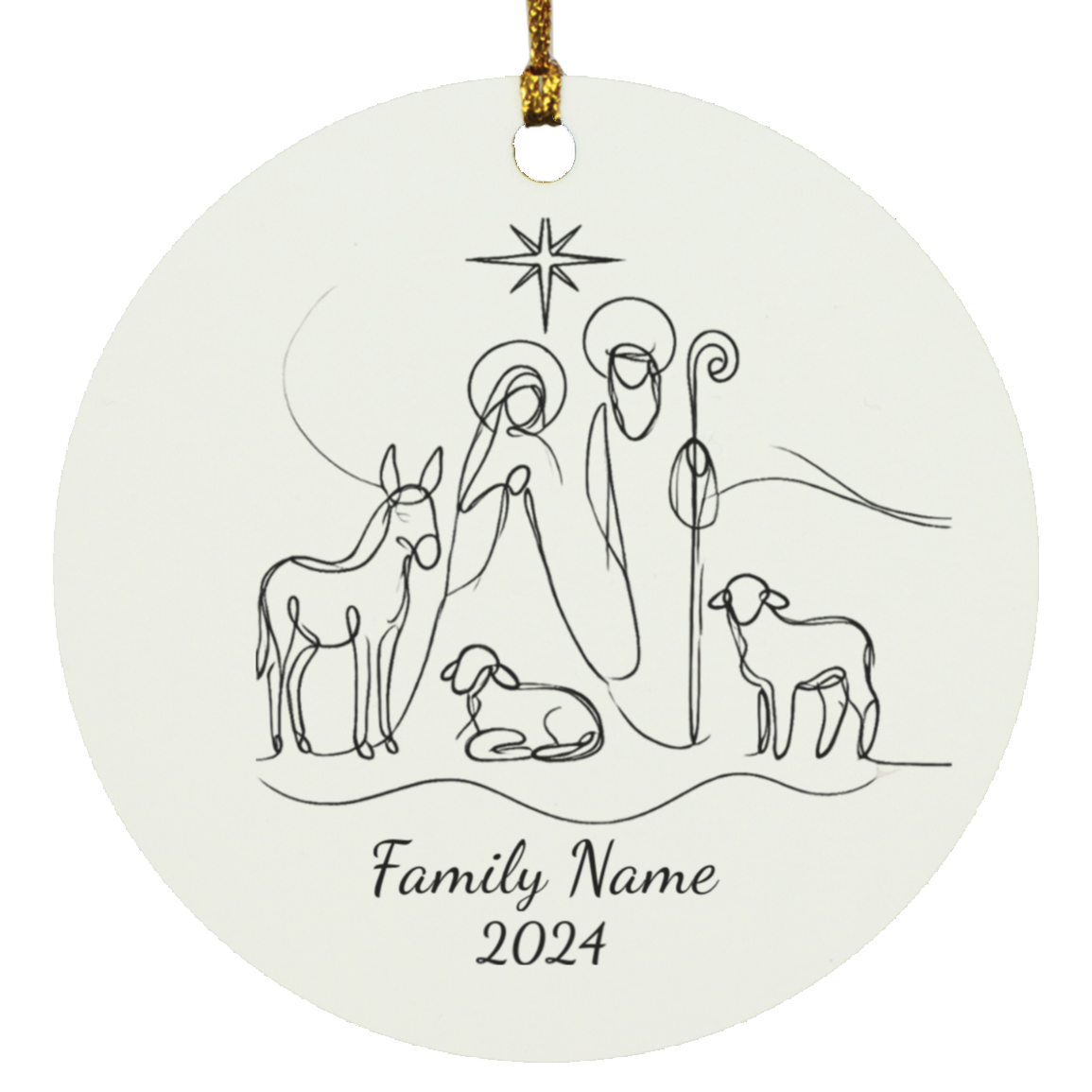 Personalized Christmas Family Ornament