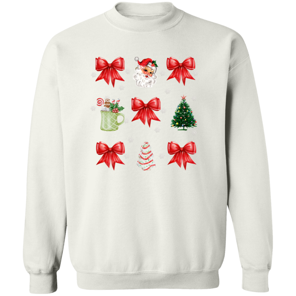 Christmas Coquette Red Bow T-Shirt | Sweatshirt