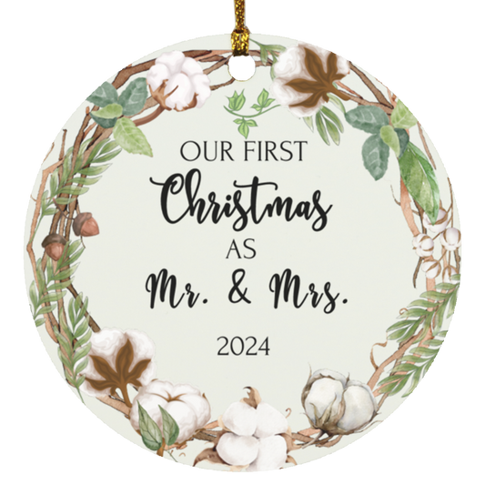 Christmas  Circle Ornament