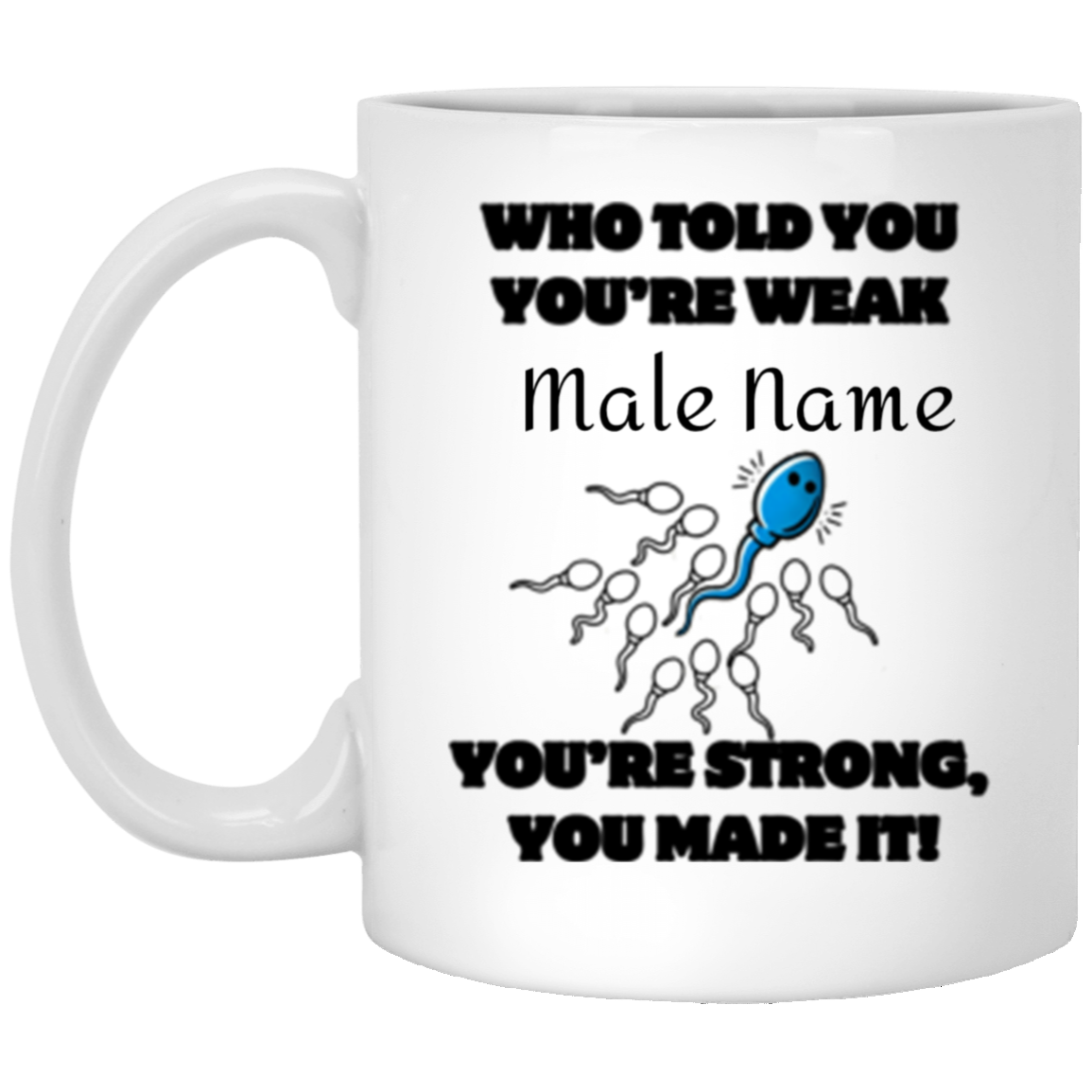 Personalized Male Reproductive Mugs 11oz & 15oz