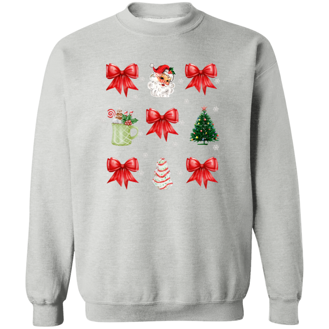 Christmas Coquette Red Bow T-Shirt | Sweatshirt