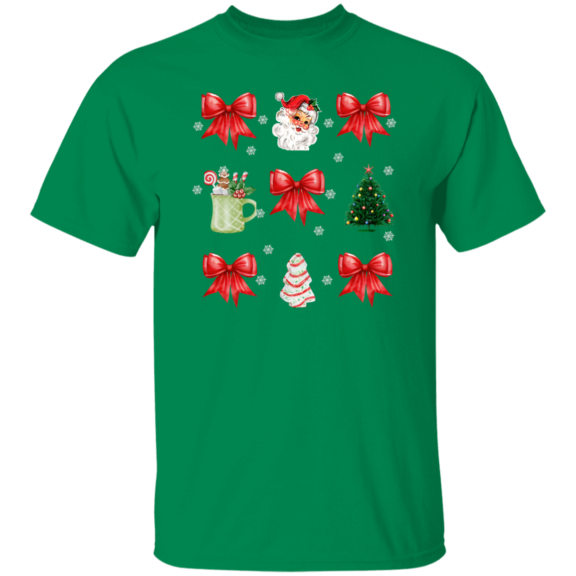 Christmas Coquette Red Bow T-Shirt | Sweatshirt