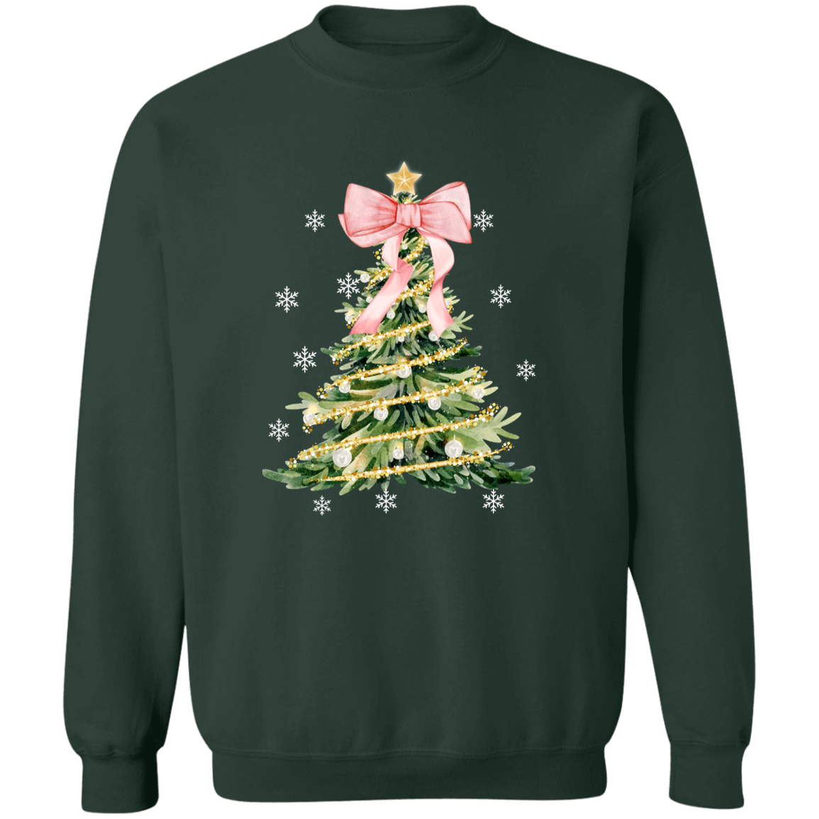 Christmas Tree Bow T-Shirt | Sweat Shirt