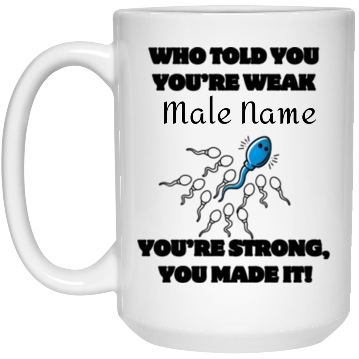 Personalized Male Reproductive Mugs 11oz & 15oz