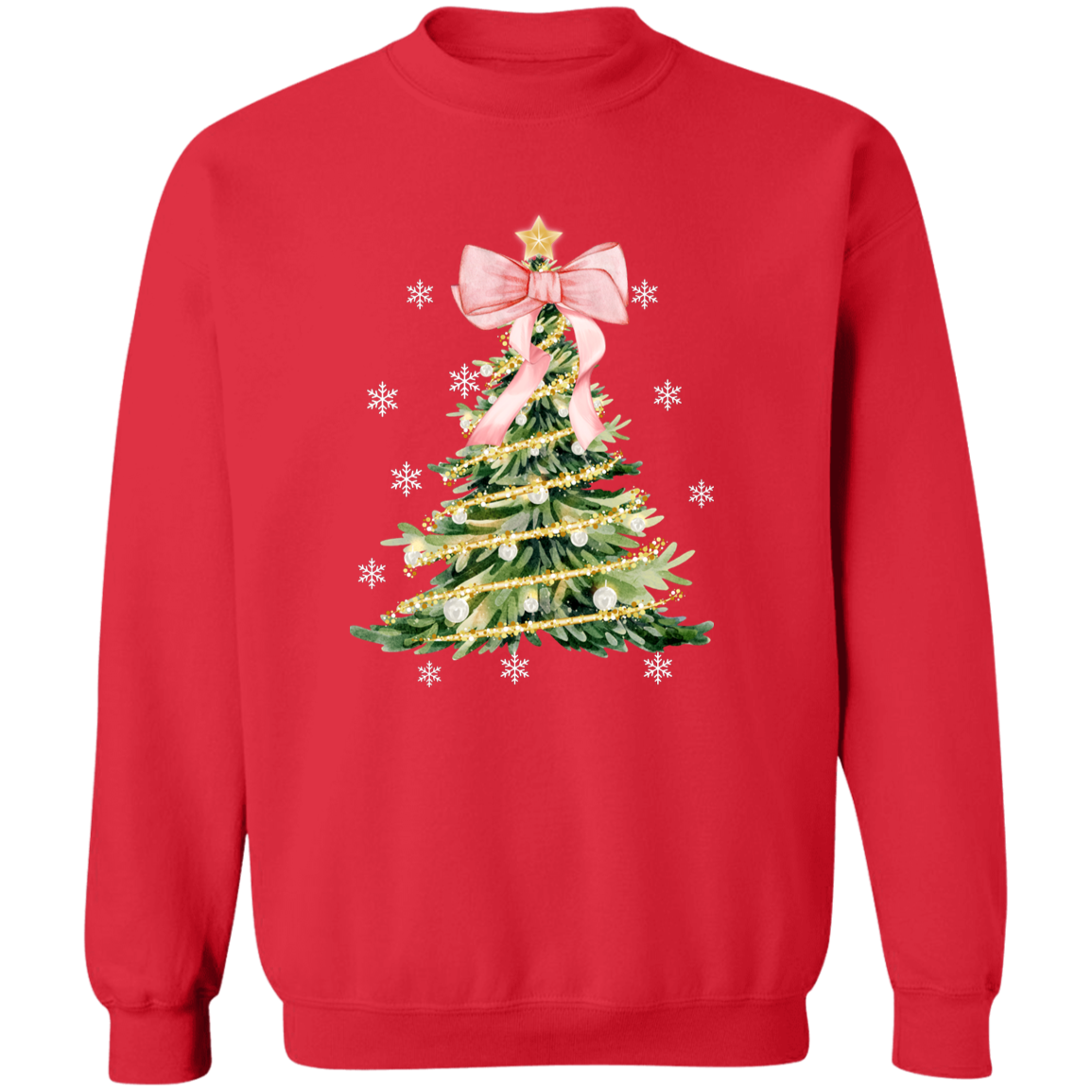 Christmas Tree Bow T-Shirt | Sweat Shirt