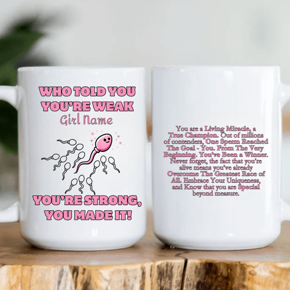 Personalized | Pink Sperm | Mugs