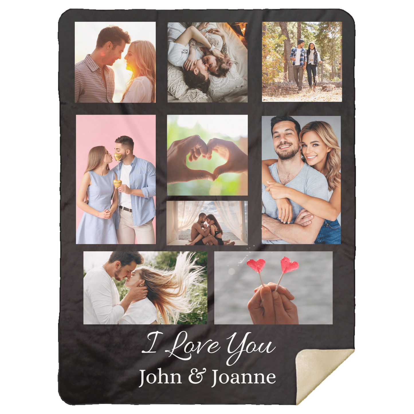 Personalized Couple Photo Blanket