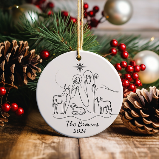 Personalized Christmas Family Ornament