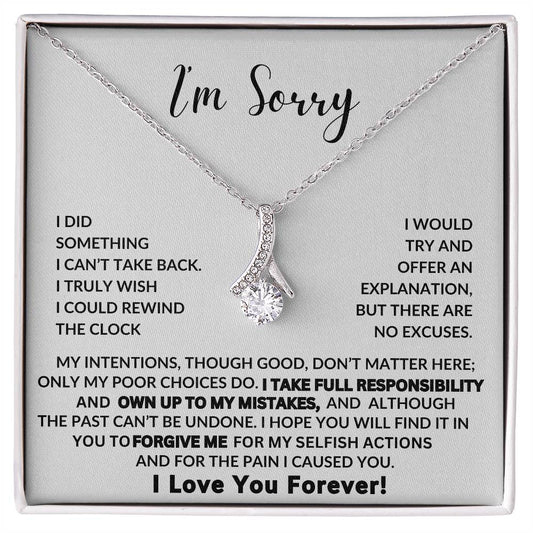 Apology Gift For Her - I'm Sorry Alluring Beauty Necklace