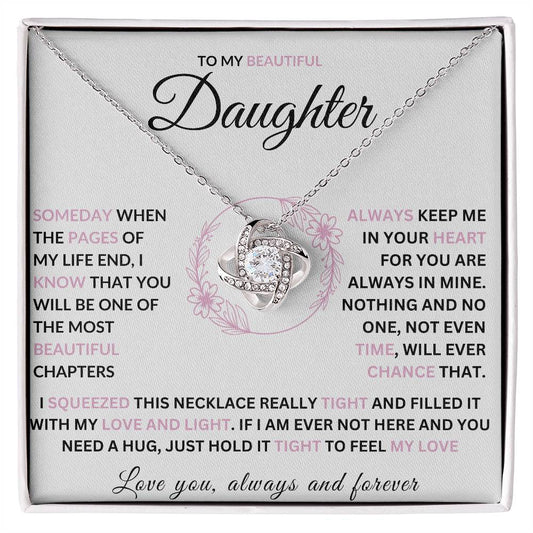 To My Daughter | Love Knot Necklace