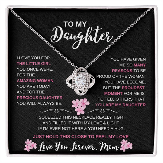 To My Daughter | From Mom | Love Knot Necklace