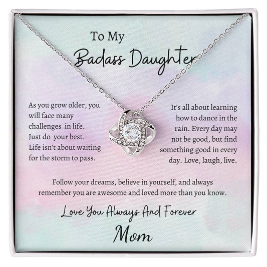 To My Daughter | Love Knot Necklace.