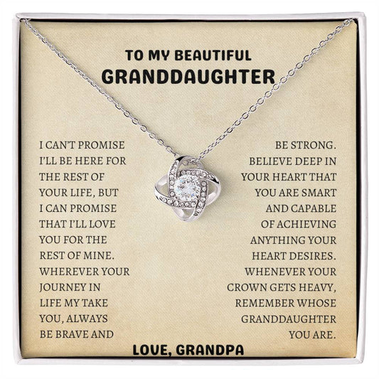 Grandaughter Love Knot Necklace