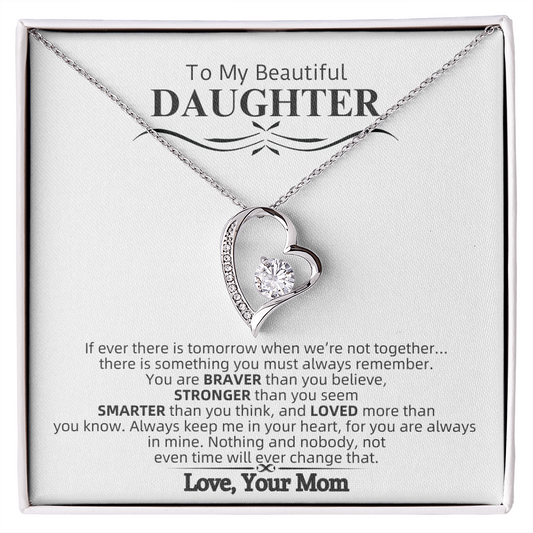 To My Beautiful Daughter | Forever Love Necklace