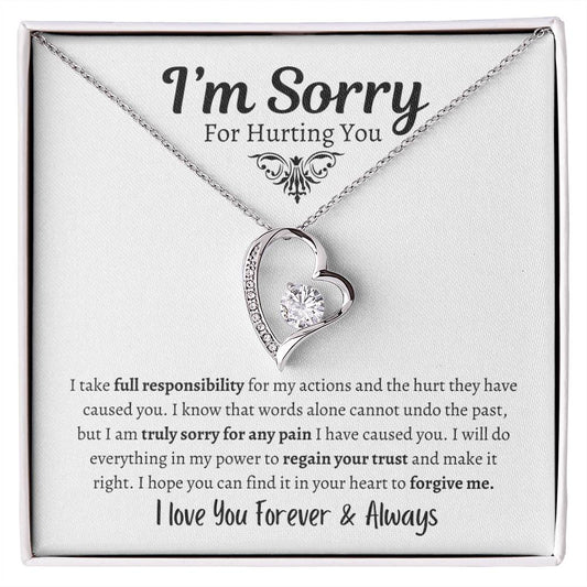 I'm Sorry For Hurting You | I Love You Forever Necklace