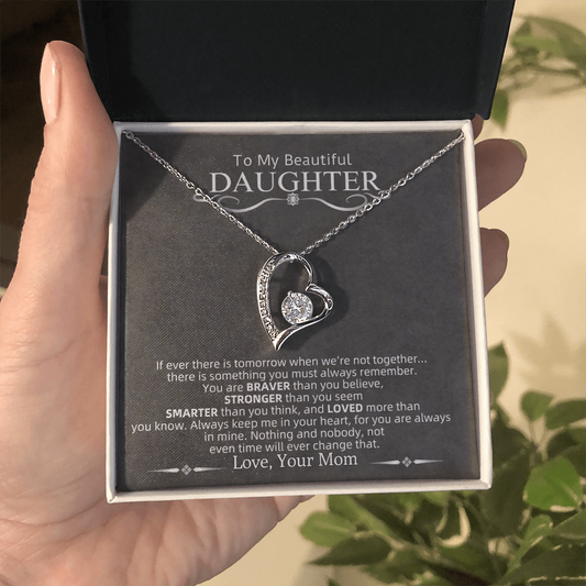 To My Beautiful Daughter | Forever Love Necklace