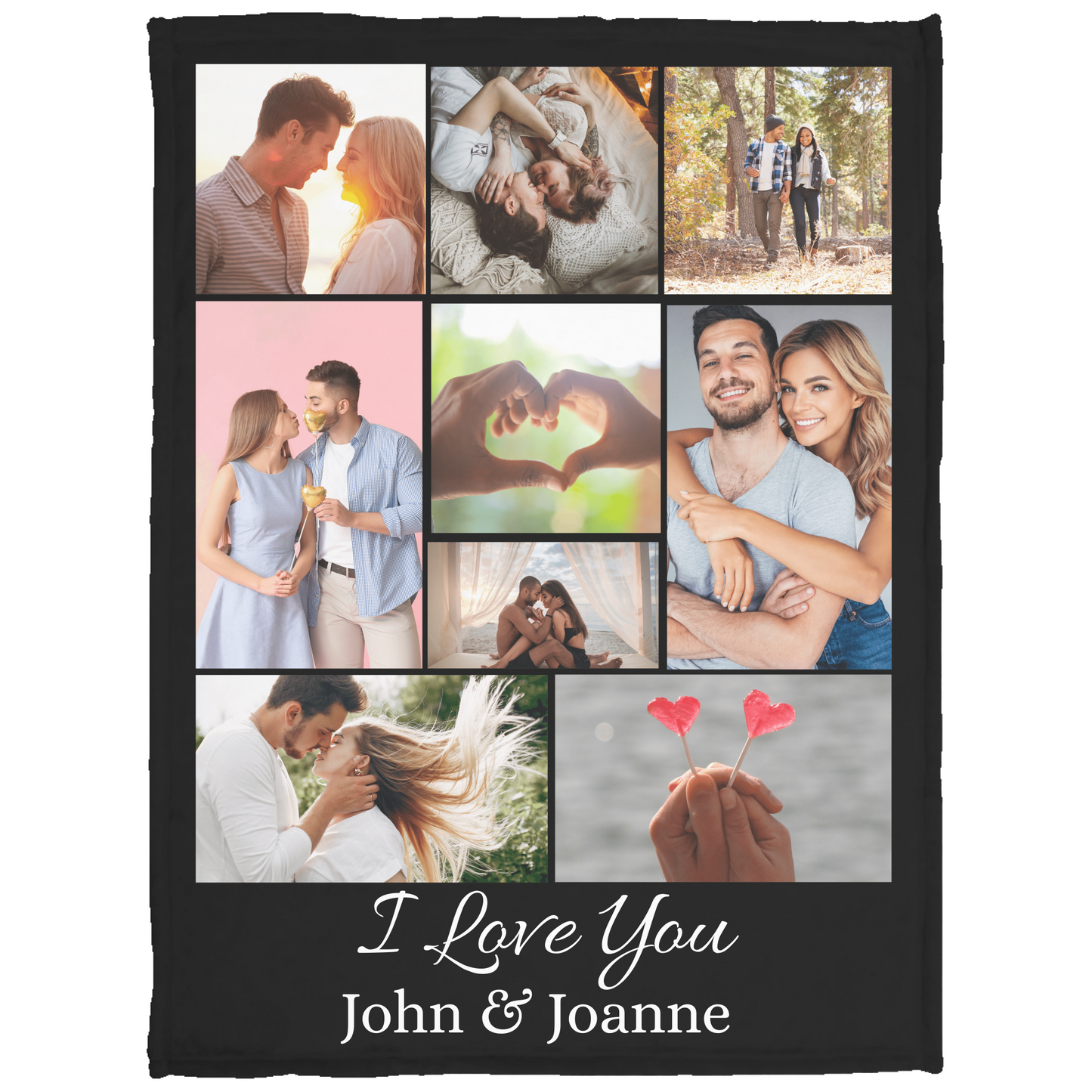 Personalized Couple Photo Blanket