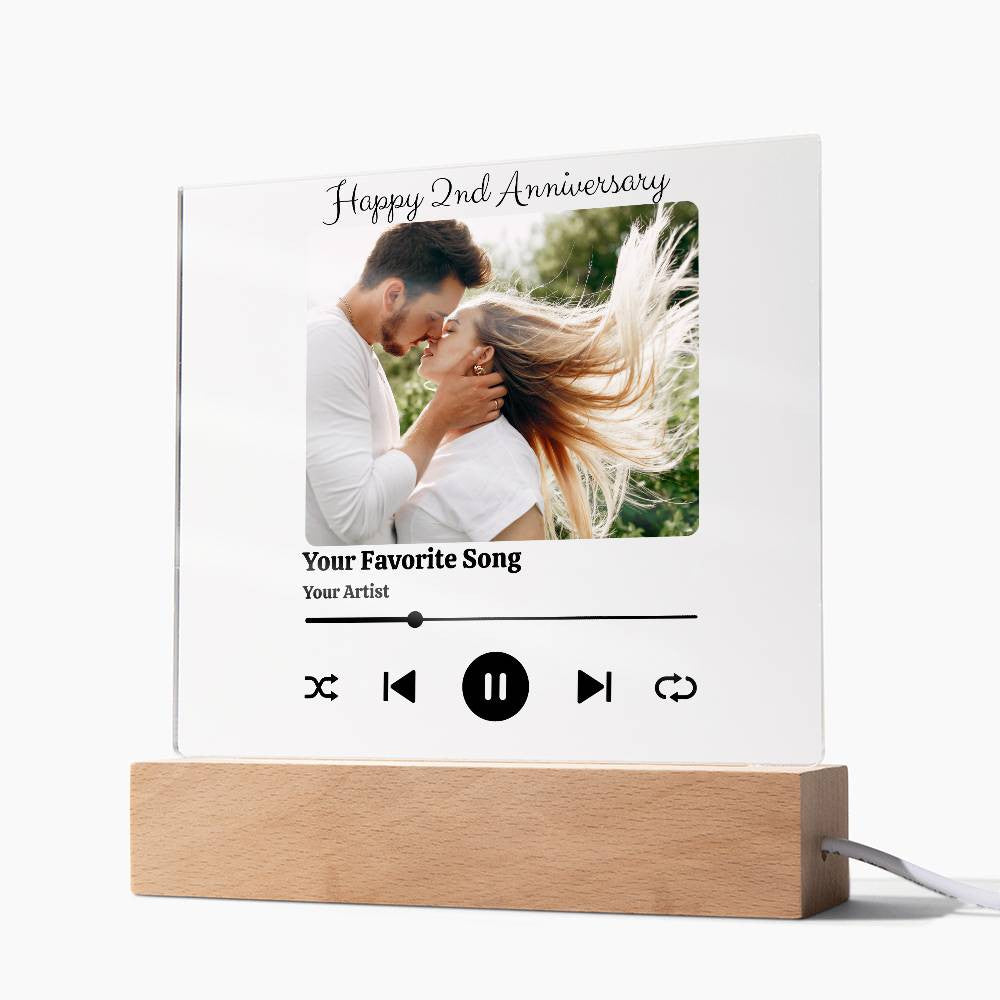 Personalized | Anniversary Song Player Acrylic Plaque