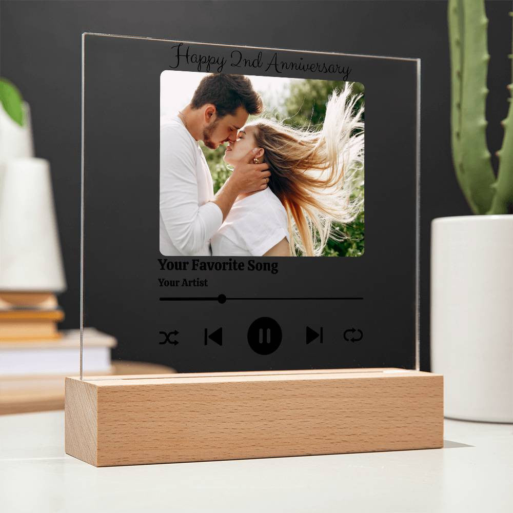 Personalized | Anniversary Song Player Acrylic Plaque